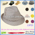 2013 Hot Selling Plain Striped 100% Nature Paper Straw Hat,LSP23